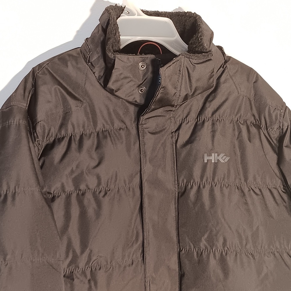 Hawke & Co. Outfitter Puffer Jacket XXL Brown Full Zip Lightweight Coat